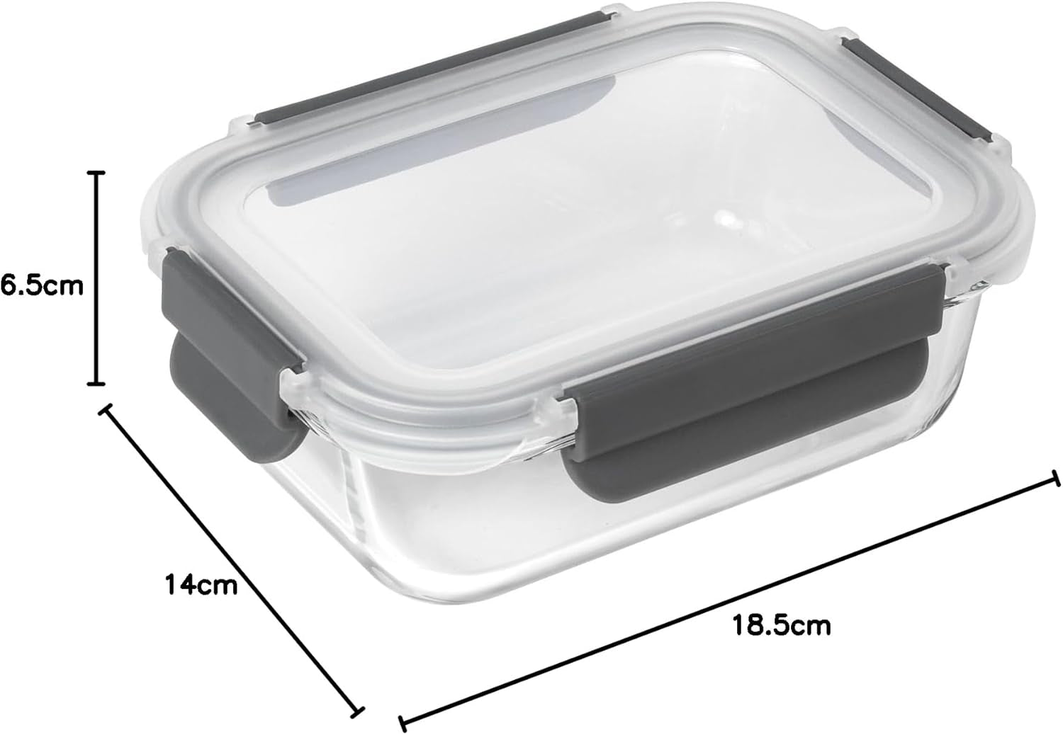 KUHN RIKON 24031 Borcan de sticlă, sticlă, transparent Cutii depozitare alimente Naty Shop