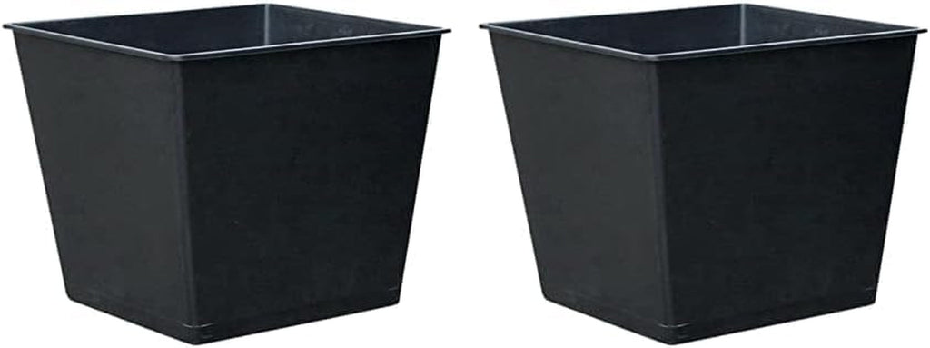 Ghiveci universal Dehner, aprox. 44,5 x 44,5 x 39 cm, plastic, negru