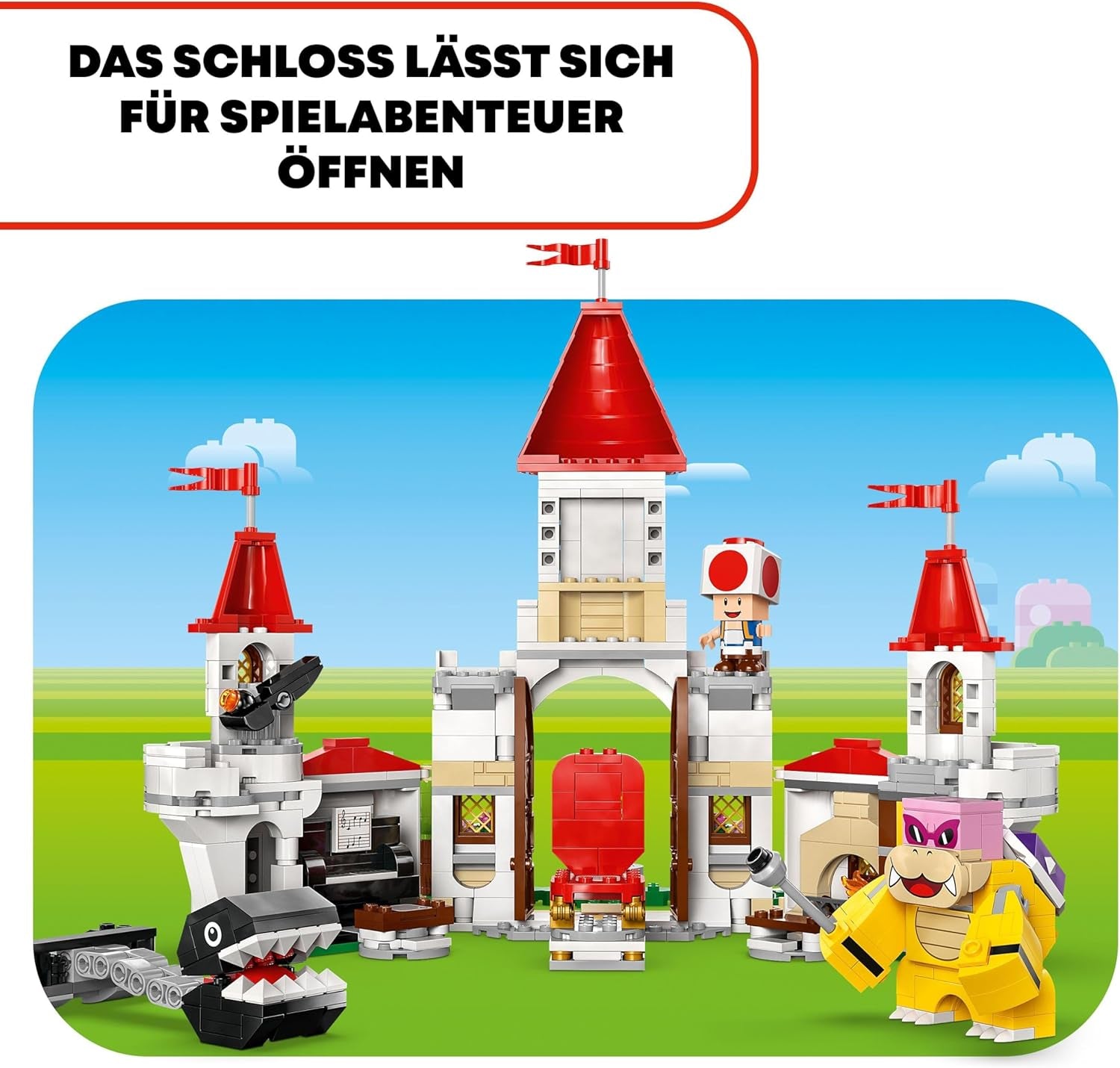 LEGO Super Mario Roy's Bitwa w Pałacu Grzybów Zestaw przygodowy z postaciami Nintendo Prezent dla dziewcząt, chłopców i graczy w wieku 7 lat 71435 Zestawy do budowania Besuche den LEGO-Store