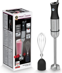 Proficook® 2In1 Mikser stojący i Schneebesen | Stabmixer 1000 Watt Für Mixen, Zerkleinern & Pürieren | Urządzenie do robienia smoothie M. Langem Mixstab | Pürierstab M. Edelstahlgehäuse & Soft Touch-Griff | PC-SMS 1220 Matka i dziecko Naty Shop Xxl-Stabmixer-Set Inkl. Schneebesen PC-Sms 1220