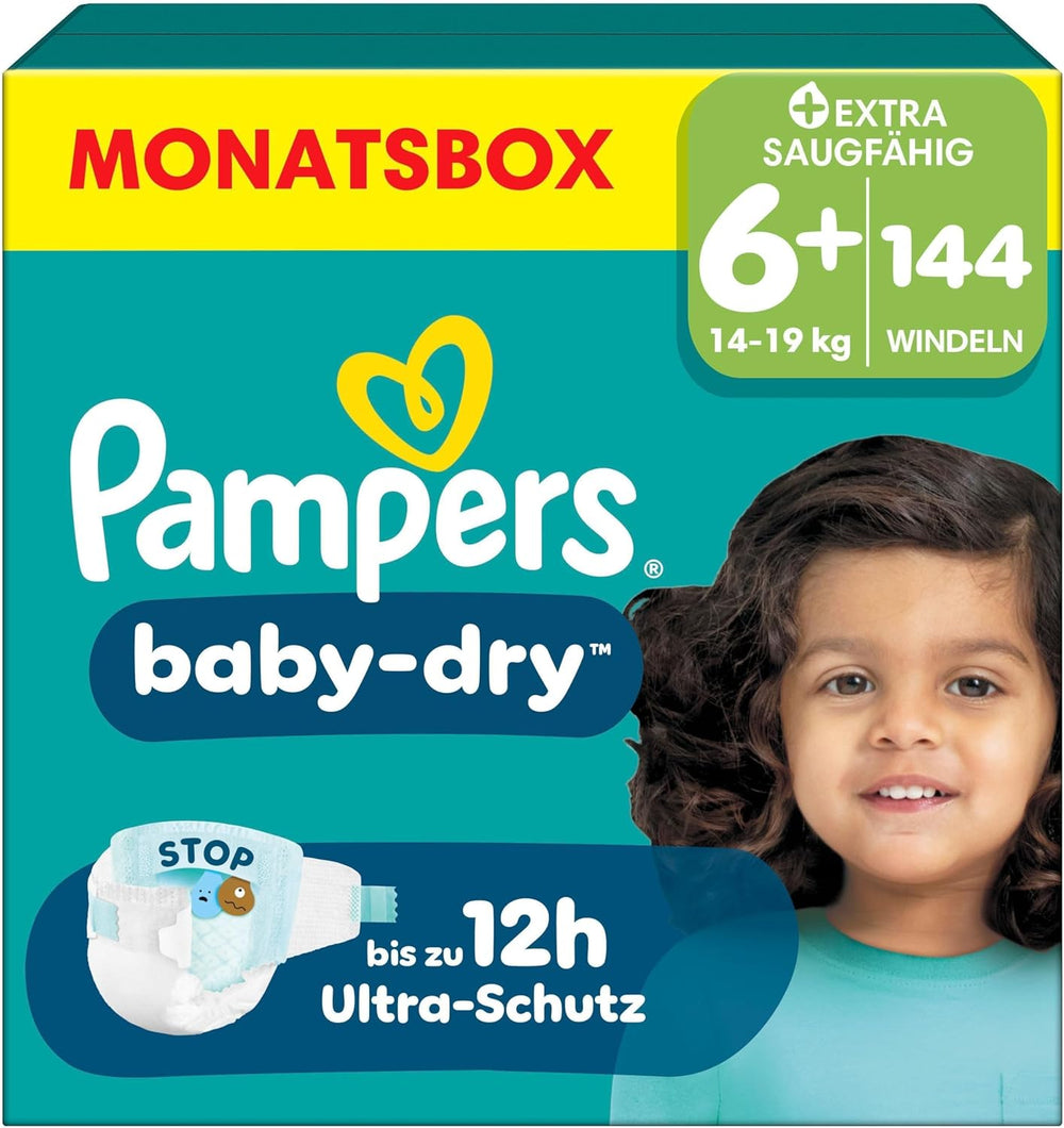 Pieluchy Pampers Baby-Dry Rozmiar 5, 174 pieluszki, 11 kg - 16 kg, do 100% ochrony przed wyciekaniem i komfortu przez całą noc