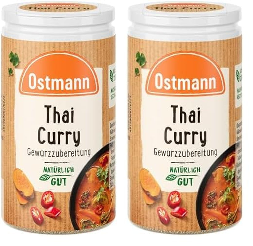 Ostmann Gewürze - Tajskie Curry Gewürzzubereitung | Nachfüllbare i nadające się do recyklingu Verpackung | 40 g w Der Streudose