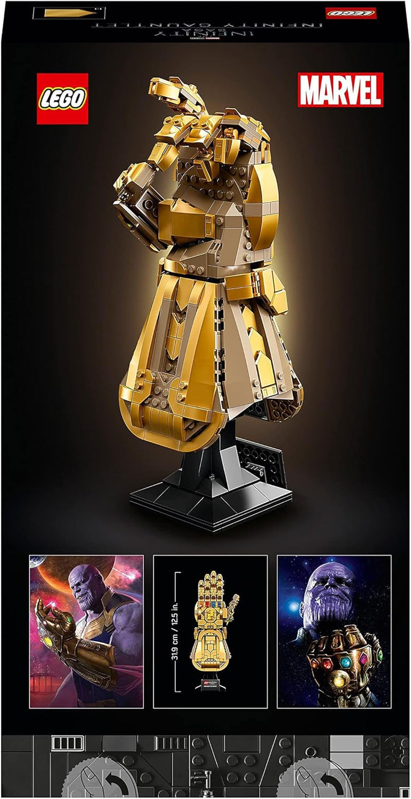LEGO 76191 Marvel Super Heroes Rękawica Nieskończoności Rękawica Avengers Thanos Zestaw do budowania modeli dla dorosłych Fan Item Prezent dla mężczyzn Kobiety Her Him Zestawy do budowania Besuche w sklepie LEGO