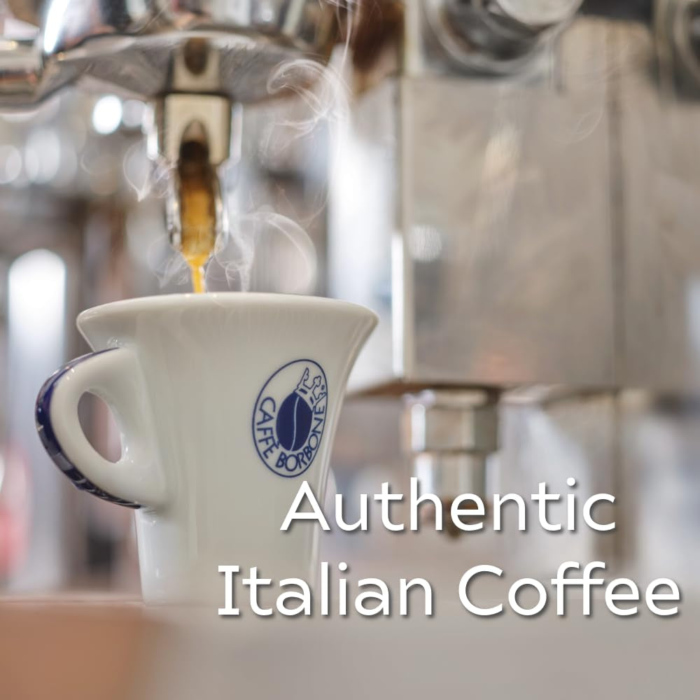 Caffè Borbone Kompostierbare Kaffeepads, Blaue Kaffeemischung - 50 Pads - Kompatibel mit ESE System Papier Pads 44 mm