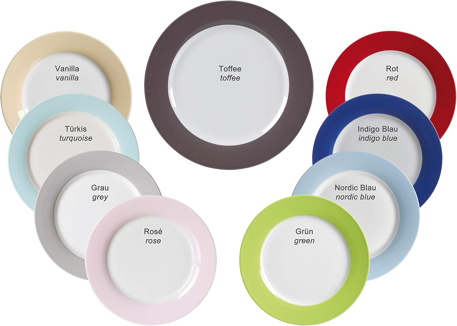 Ritzenhoff & Breker Kombiset Doppio, 24-Teilig, Grau Seturi vesela masa Naty Shop