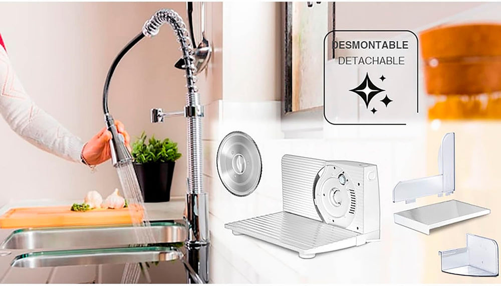 MPM MKR-05 Uniwersalna krajalnica elektryczna, regulacja grubości cięcia do 15 mm, 150 W Niszczarki i Krajalnice Naty Shop