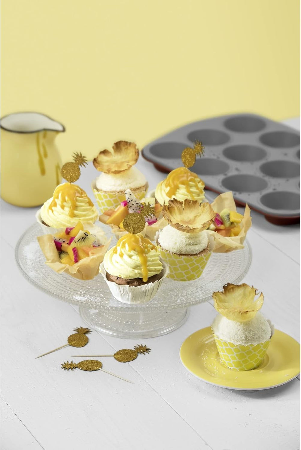 Oryginalny Kaiser Classic plus Muffinform Für 12 muffinów, Muffinform Blech 38X27 Cm, Antihaftbeschichte, Standardgröße, Cupcake Formen, Muffin Backform, Rot Formy i blachy do pieczenia Naty Shop