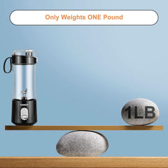 Topesct Tragbarer Mixer, Smoothie Maker to Go – Mobilny mikser stojący/Elektrischer Mini Saftmixer Sechs Klingenin 3D-Anordnung Für Hervorragendes Mixen, 13Oz USB Wiederaufladbarer Juicer (Schwarz) Kitchen Naty Shop