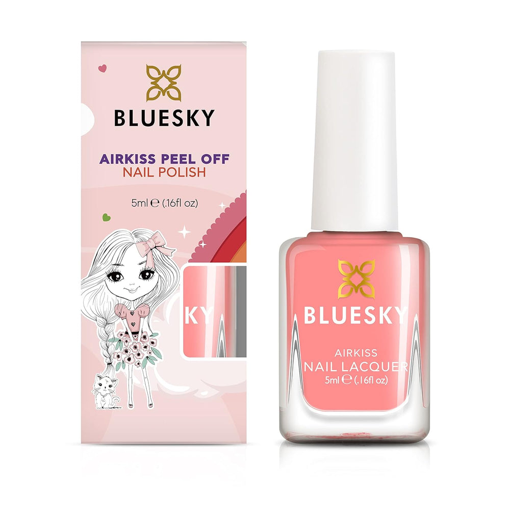 Lakier do paznokci Bluesky Kids - Sea Shell, Coral. Easy Peel Off, nietoksyczny, nieślizgający się lakier do paznokci na bazie wody dla dzieci 5 ml