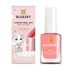 Lakier do paznokci Bluesky Kids - Sea Shell, Coral. Easy Peel Off, nietoksyczny, nieślizgający się lakier do paznokci na bazie wody dla dzieci 5 ml