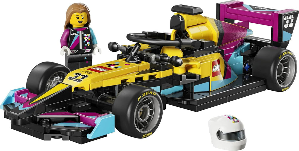 LEGO Speed Champions F1 ACADEMY Rennwagen - Spielzeug Modellauto - Mit Formel 1 Rennfahrerin Minifigur - Geschenk für Mädchen, Jungen & Erwachsene Fans ab 10 Jahren - 77258