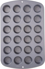 Wilton 24 Er Mini-Muffinbackform, Antihaftbeschichte, Silber Formy i blachy do pieczenia Naty Shop