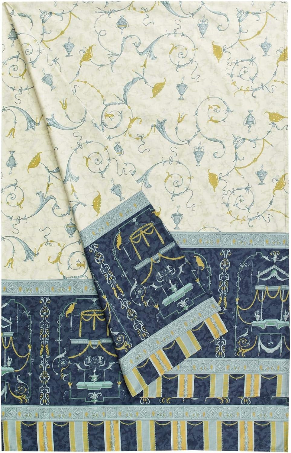 Bassetti OPLONTIS Granfoulard, bawełna, niebieski, 180 x 270 x 1 cm Łóżka i koce Bassetti Blue 180 x 270 x 1 cm