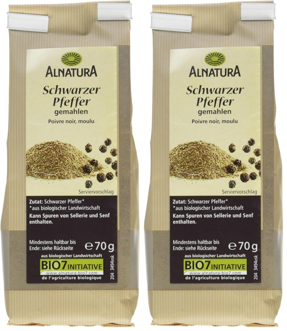 Bio Pfeffer schwarz gemahlen, 70g