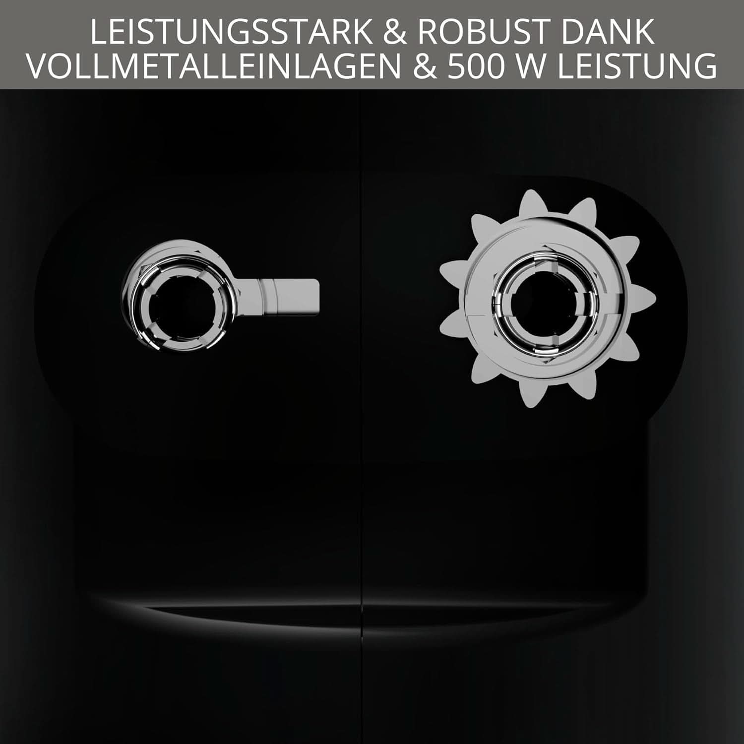 Krups 3Mix 7000 Mikser ręczny 60 Jahre Special Edition, 500 Watt, Knet- Und Rührhaken Aus Edelstahl, Langes Netzkabel, Zubehörtasche, F6085811, Schwarz/Kupfer Kitchen Naty Shop