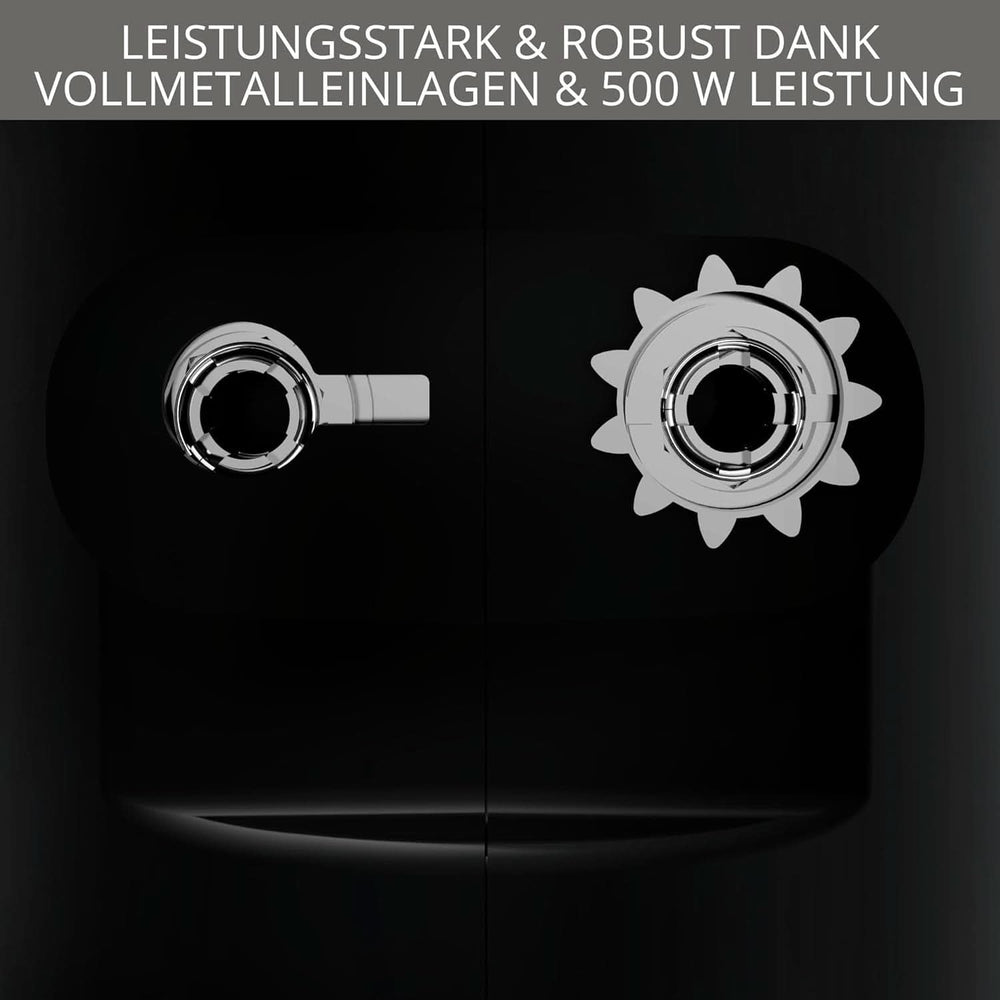 Krups 3Mix 7000 Mikser ręczny 60 Jahre Special Edition, 500 Watt, Knet- Und Rührhaken Aus Edelstahl, Langes Netzkabel, Zubehörtasche, F6085811, Schwarz/Kupfer Kitchen Naty Shop