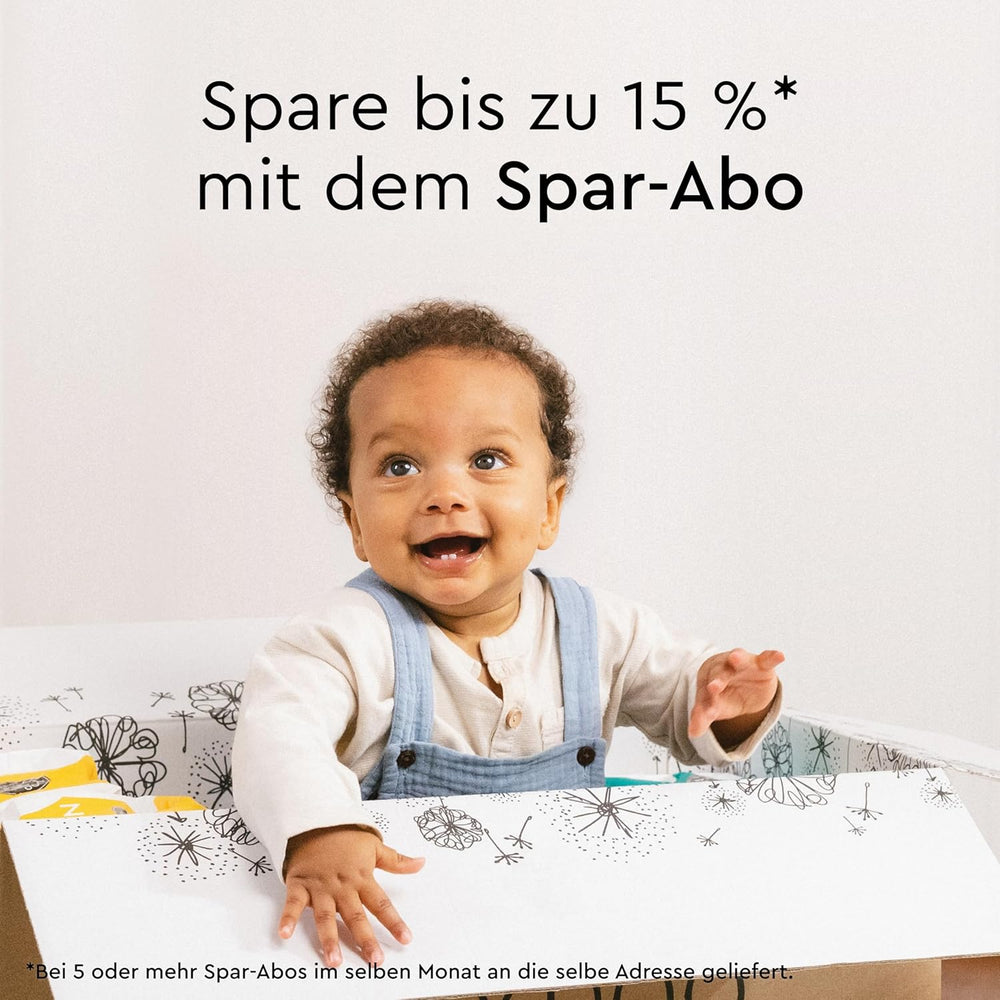 LILLYDOO Zielone chusteczki nawilżane, 600 szt. (10 x 60), odporne na rozdarcia chusteczki w 100% wolne od plastiku - bezzapachowe, delikatne i naturalne, delikatnie oczyszczają wrażliwą skórę, testowane dermatologicznie