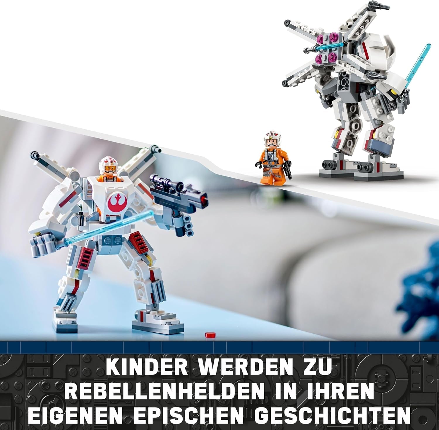 LEGO Star Wars Mech X-Wing Luke'a Skywalkera, kolekcjonerskie klocki, przygoda akcji, pomysł na prezent dla kreatywnych chłopców i dziewcząt w wieku od 6 lat 75390 Zestawy do budowania Besuche w sklepie LEGO
