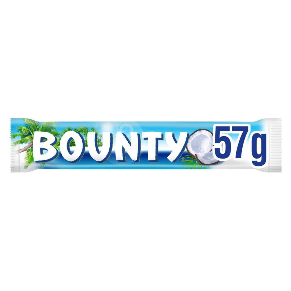 Bounty Batony Czekoladowe O Smaku Czekolady Kokosowej 24 Batony w Paczce (24 x 57g)