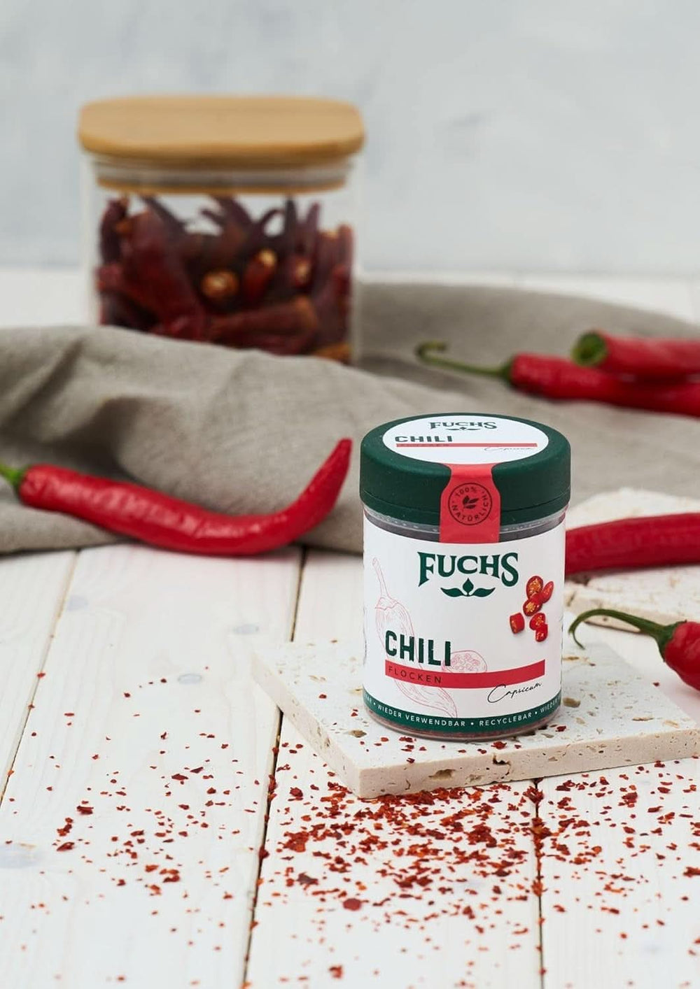 Fuchs Płatki Chili, 50 gramów Przyprawy Naty Shop