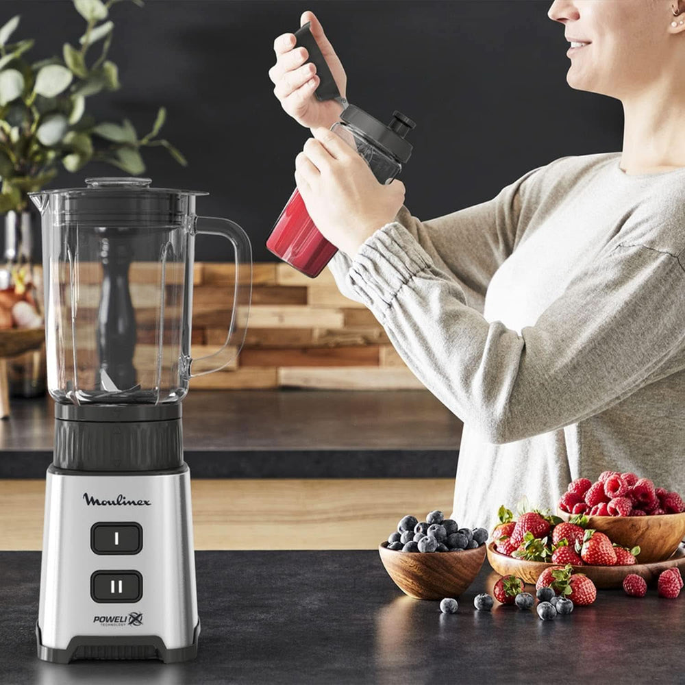 Blender Pulseo LM17GD, 400 W, 4 ostrza, 700 ml, pojemnik przenośny 600 ml Kuchnia Naty Shop