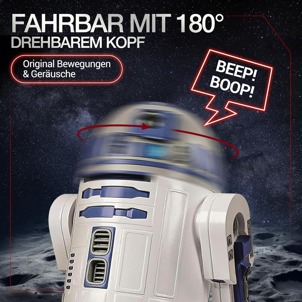 Clementoni Star Wars R2-D2 Roboter - Bausatz mit über 50 Teilen für Kinder ab 8 Jahren - Inkl. App zur Programmierung - Lernspielzeug mit Mint-Ansatz - 59457