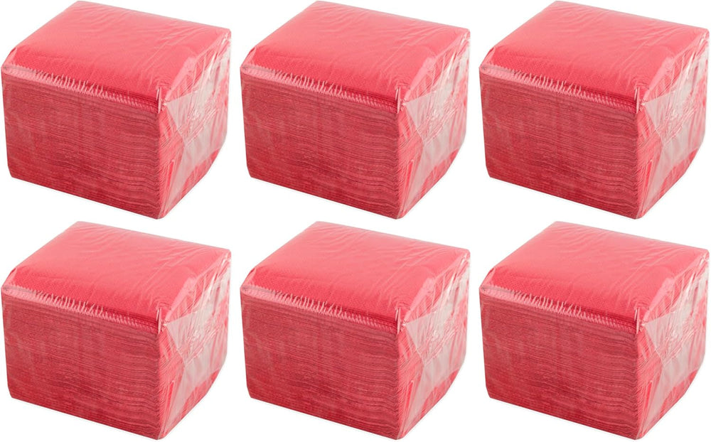 - 600 bucăți Șervețele de masă, Bordeaux, hârtie de unică folosință, Microstitch, 10 X 10 Cm (pliat) și 20 X 20 Cm (nepliat) - Ideal pentru evenimente de catering, baruri și petreceri