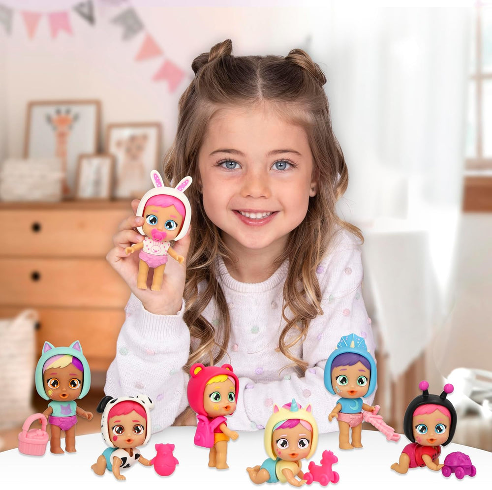 Cry Babies Playtime Day Care Lady, Puppenhaus Day Care Babies mit einem großen interaktiven Zubehör, sie weinen echte Tränen, Werden zufällig gesendt, für Kinder 4 bis 6 Jahre