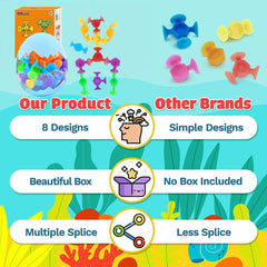 48 sztuk 3-letnia zabawka do kąpieli Montessori Silikonowe klocki Matka i dziecko Naty Shop