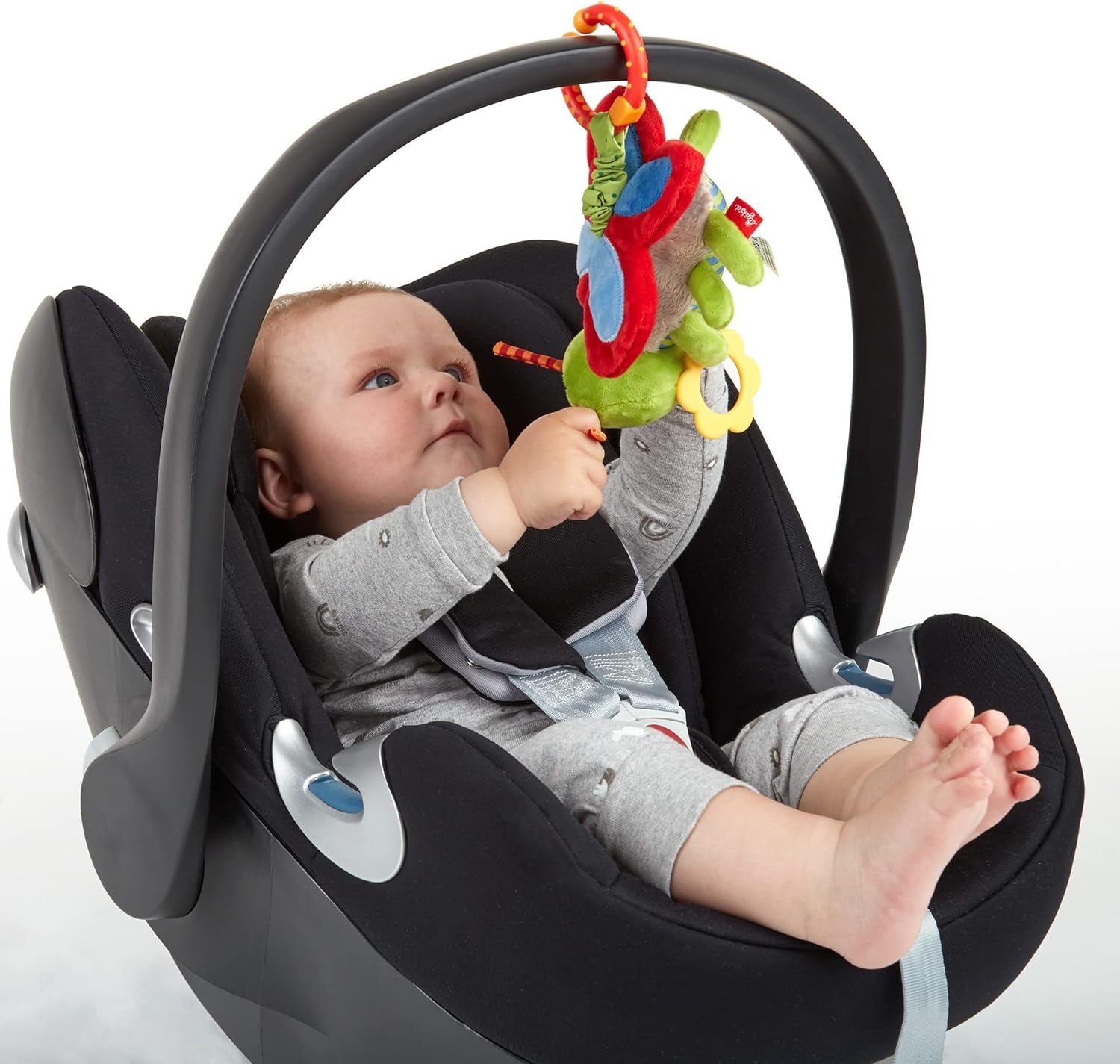 SIGIKID 42206 Fluture pandantiv Baby Activity PlayQ fete și băieți jucărie pentru copii recomandată de la 3 luni Jucarii Bebe Naty Shop