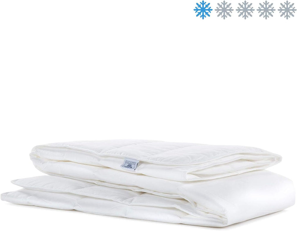 Caleffi 12228 - Kurtka puchowa Lekkie włókno poliestrowe Antyalergiczna 100 gr/m2 Kołdry i kołdry Naty Shop