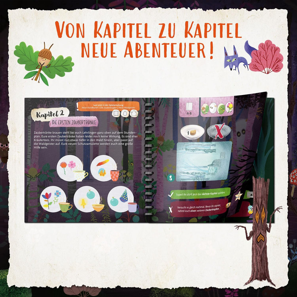 Kosmos 685027 Forest of Shadows, gra kooperacyjna dla 2-4 lat, 7 lat i więcej, gra planszowa dla dzieci, z doskonałym materiałem 3D, w 18 rozdziałach z około 15 minutami gry