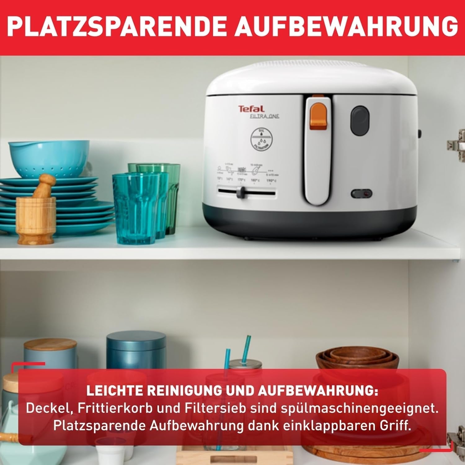 Tefal FF1631 Filtra One frytownica, 1900 W, pojemność 1,2 kg Sprzęt AGD Naty Shop