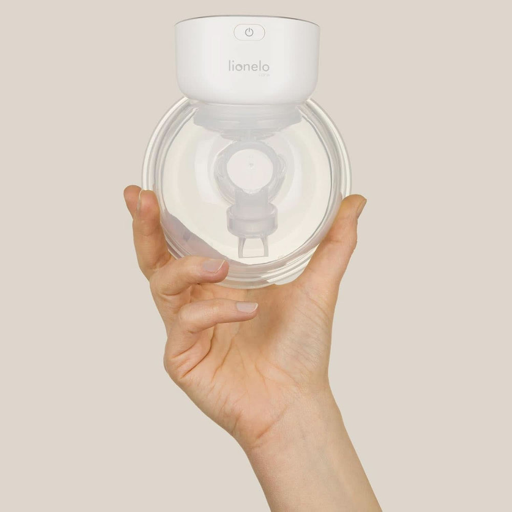 Prosta elektryczna laktator LIONELO Fidi Free 180 ml, przenośna pompka z 2 fazami, energooszczędna 9 poziomów, 3 rozmiary silikonowych lejków Timer Akcesoria Żywność i karmienie piersią Sklep Bebe Naty