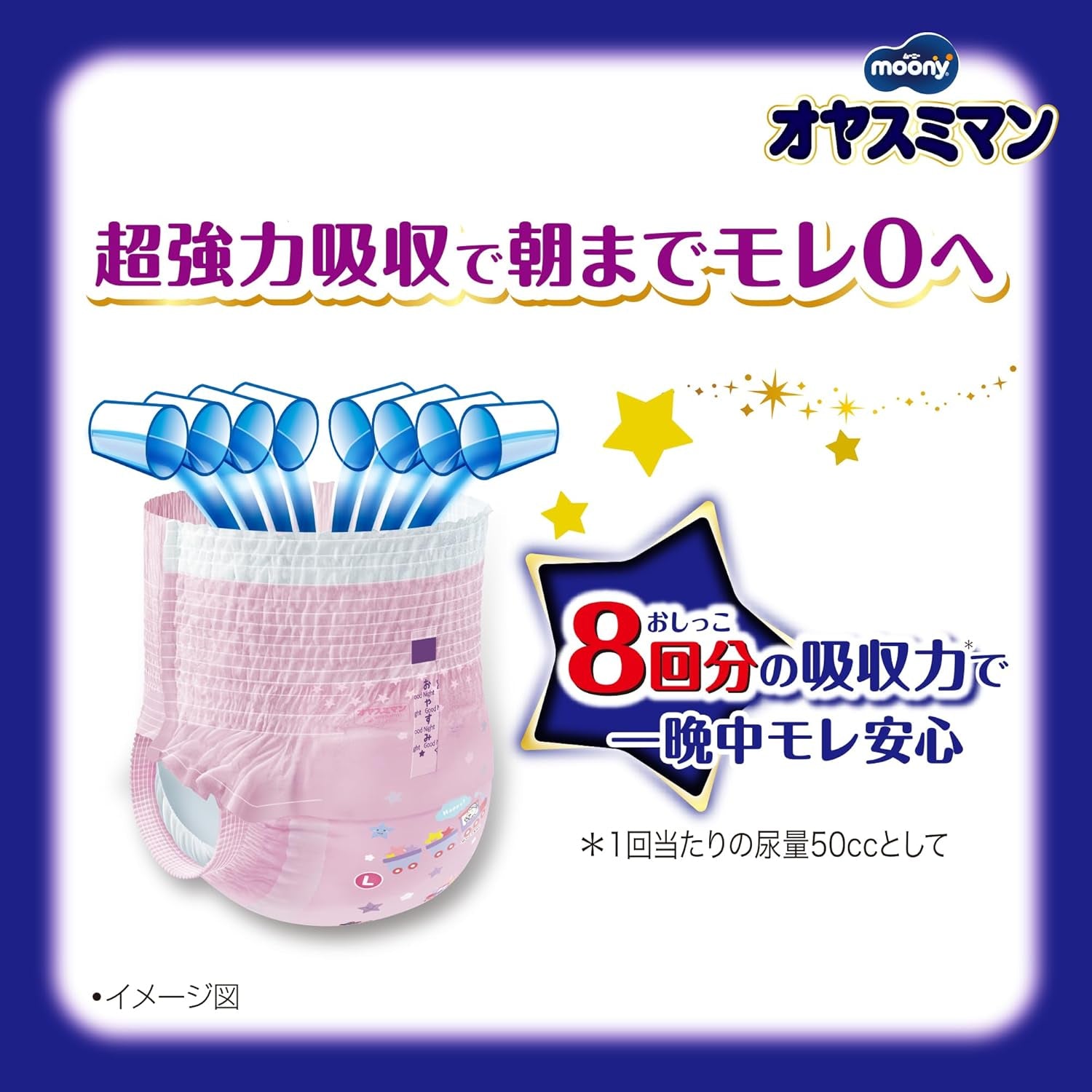 Pieluszki nocne Oyasumiman Girl, 9 - 14 kg, 30 prześcieradeł