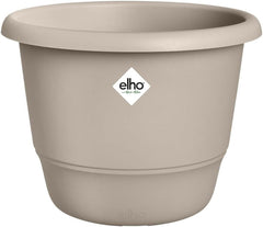 elho Amiga Round 47 - Ghiveci pentru flori pentru interior și exterior - 100% plastic reciclat - Ø 47,0 x Î 35,3 cm - Bej/Bej Ciupercă