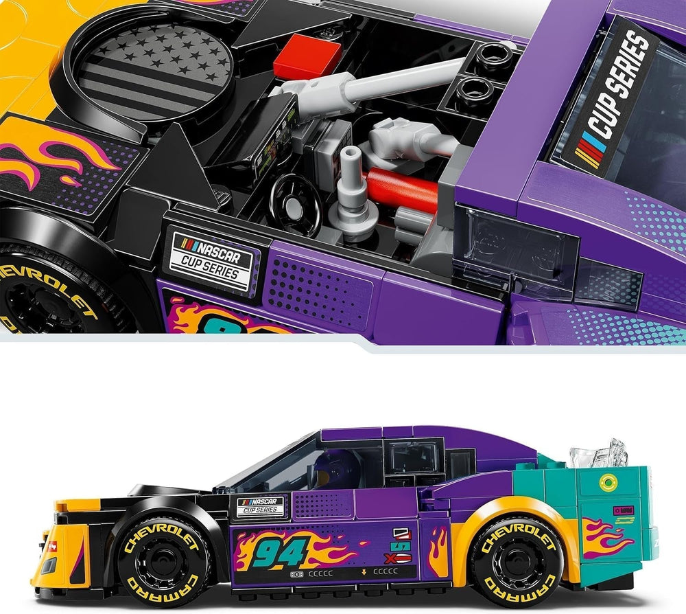 LEGO Speed Champions NASCAR Chevrolet Camaro ZL1 Samochodzik nowej generacji; Zestaw do zbudowania i zabawy samochodem wyścigowym; Prezent dla chłopców i dziewcząt powyżej 9 lat 76935 Zestawy do budowania w sklepie LEGO
