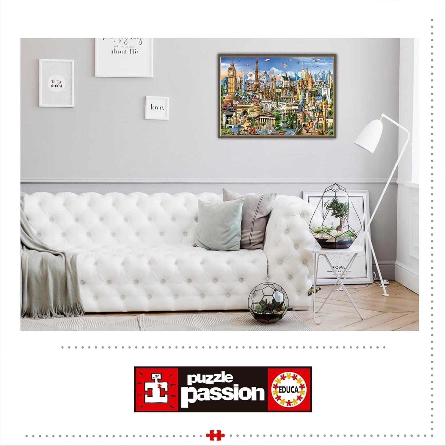 Educa - Puzzle 2000 piese pentru adulti | Repere Europa, puzzle 2000 piese pentru adulti si copii de la 14 ani, Obiective turistice (17697) Puzzle Naty Shop