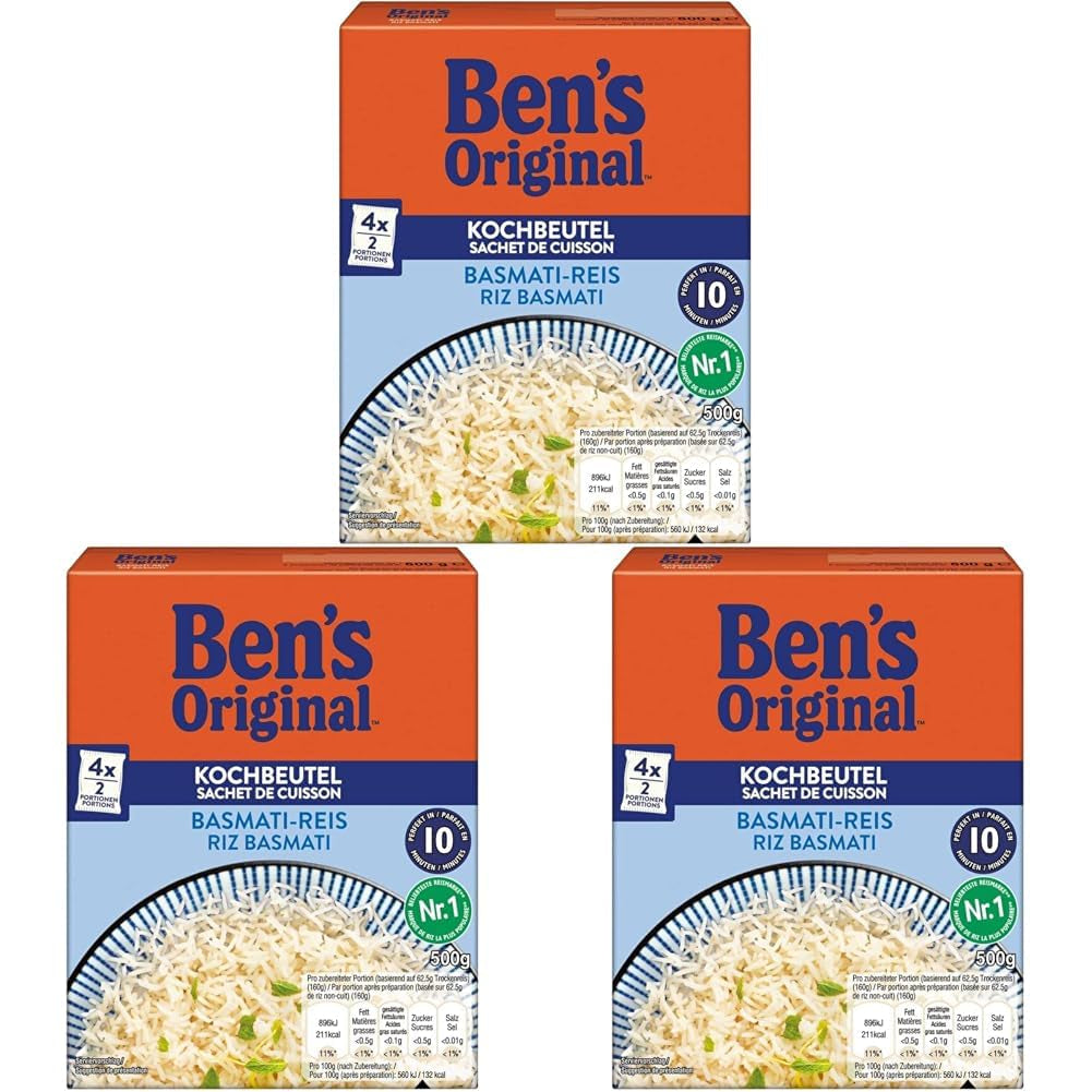 BEN'S ORIGINAL™ Ryż Basmati do gotowania w torebce 500g