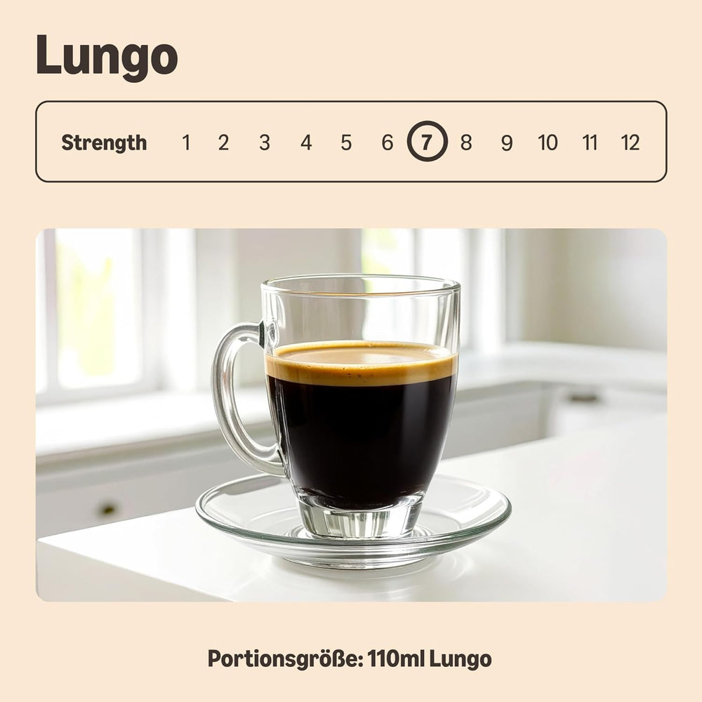 by Amazon Lungo Kaffee-Kunststoffkapseln, Nespresso-kompatibel, 20 Stück, Packung mit 1 – Rainforest Alliance-zertifiziert