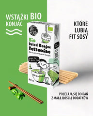 Fettuccine Konjac Shirataki Organic 80g - Niskokaloryczna i niskowęglowodanowa, bezglutenowa, niskowęglowodanowa, odpowiednia dla diet ketonowych, z mąką z tapioki
