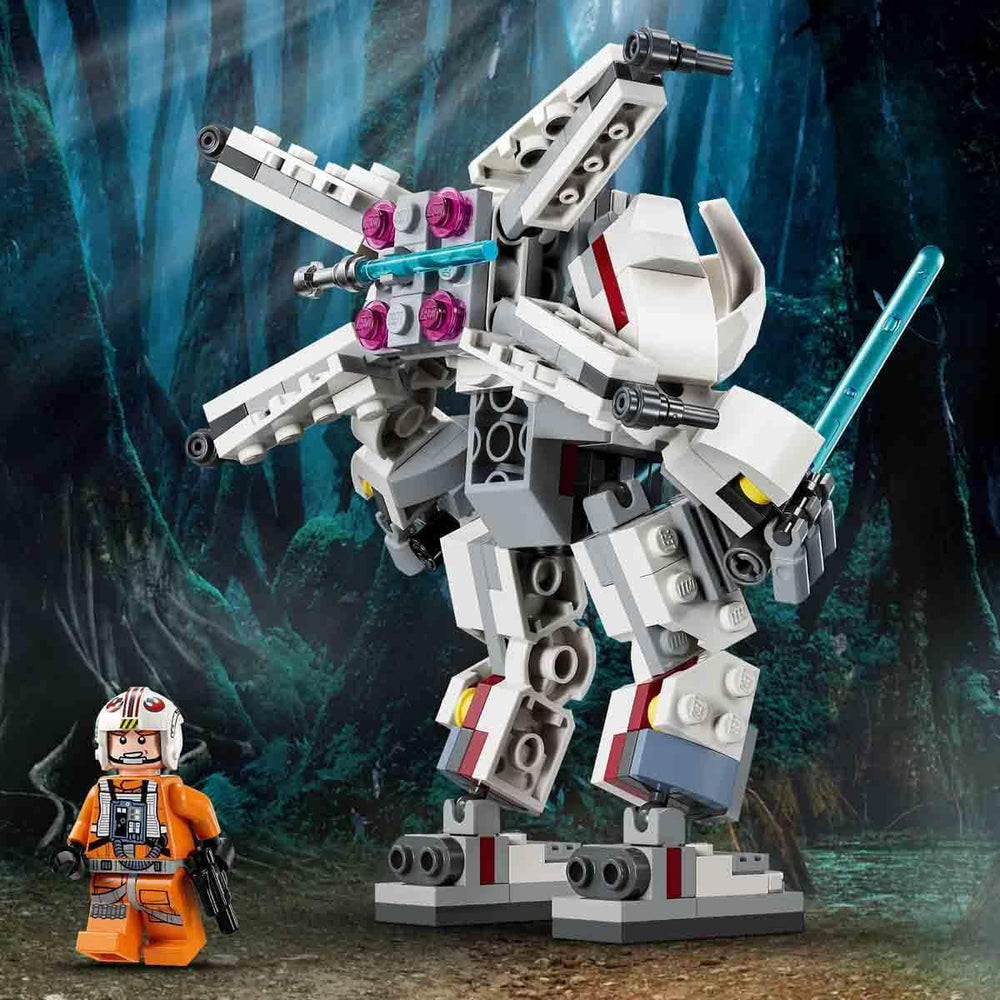 LEGO Star Wars Mech X-Wing Luke'a Skywalkera, kolekcjonerskie klocki, przygoda akcji, pomysł na prezent dla kreatywnych chłopców i dziewcząt w wieku od 6 lat 75390 Zestawy do budowania Besuche w sklepie LEGO