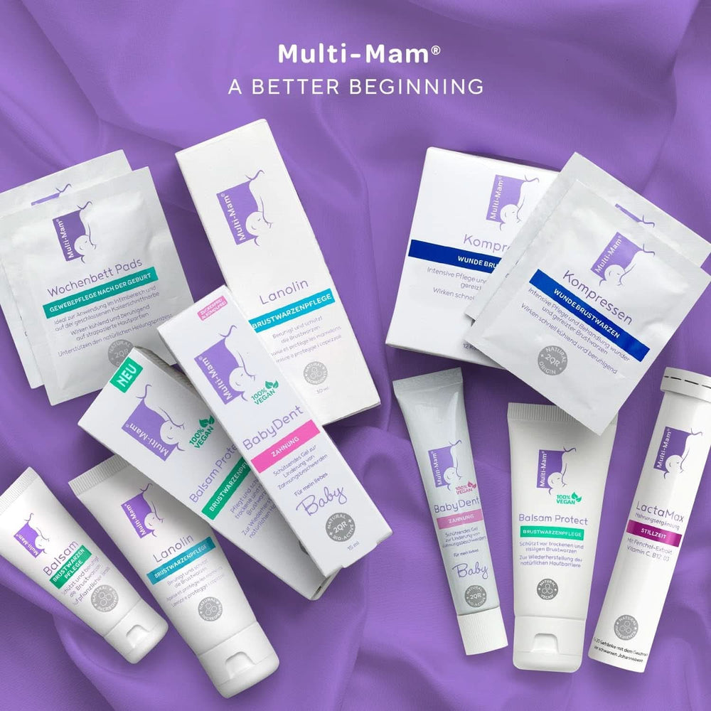 Multi-Mam Balsam Protect Beruhigt Und Schützt Trockene Und Rissige Brustwarzen Während Und Vor Der Stillzeit, Brustwarzencreme Stillen, tubka 30 ml Akcesoria Żywność i karmienie piersią Sklep Bebe Naty