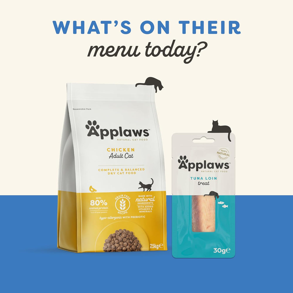 Applaws Hrană umedă 100% naturală pentru pisici – Supă de oase de pește cu ton, 12 pliculețe cu filtru x 85g