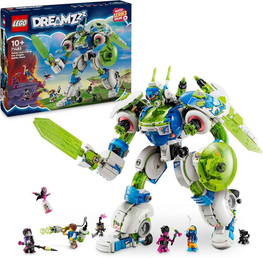 LEGO Dreamzzz 3 w 1 Mateo i Z-Blob Rycerz Mech Klocki dla 10-latków Zestaw prezentowy dla dzieci Fantasy Robot na 3 sposoby Zabawka przygodowa 71485 Zestawy do budowania Beuche den LEGO-Store Default Title