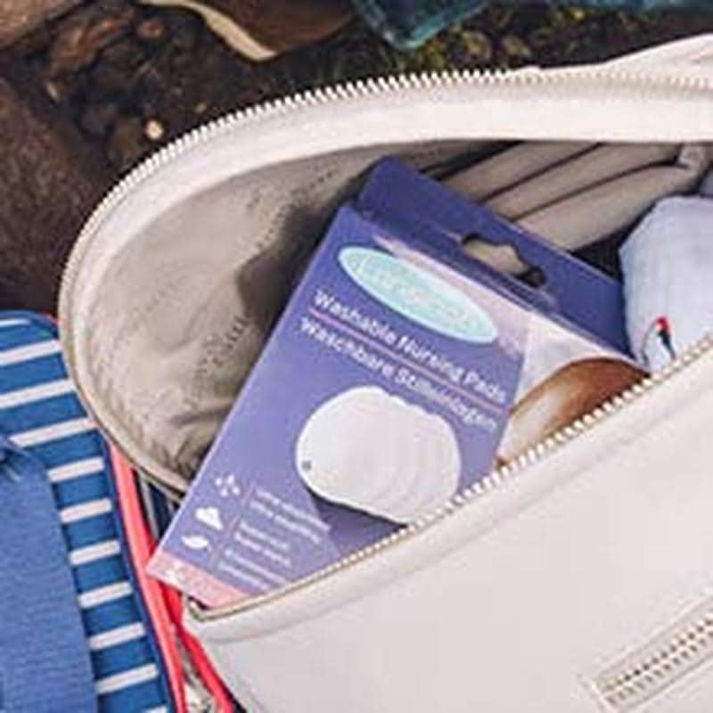 Zmywalne wkładki laktacyjne Lansinoh - Opakowanie 4 szt., w tym siatka na pranie - Wyjątkowo chłonne, super miękkie i wielokrotnego użytku Żywność i akcesoria do karmienia piersią Bebe Naty Shop