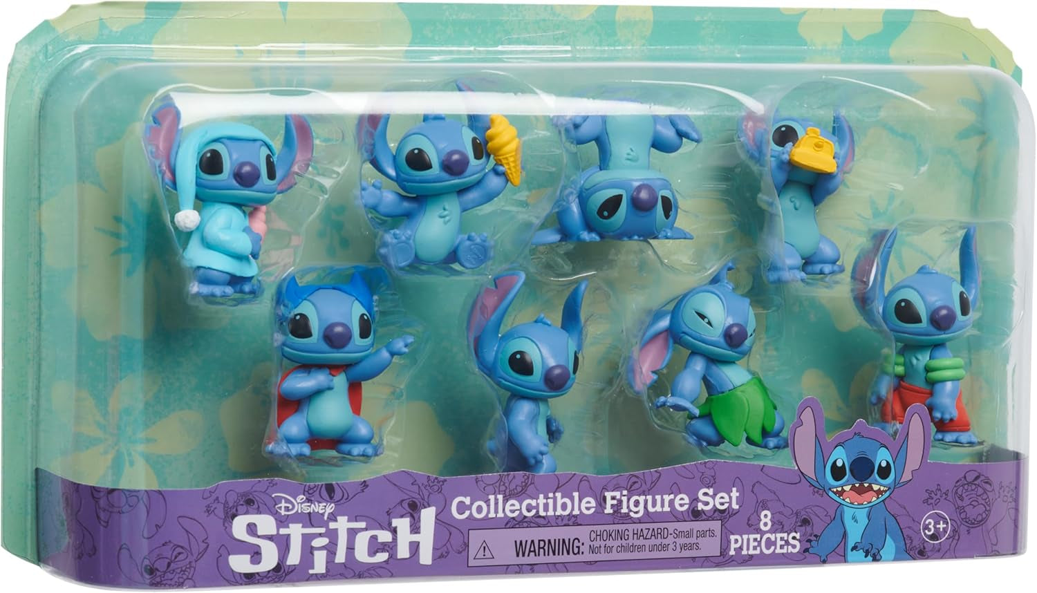 Stitch Disney's Lilo Collectible Friends set de figurine, set de 8 figurine, figurine de colecție înalte de 5 cm, jucărie pentru copii de la 3 ani de Just Play Action figures Naty Shop