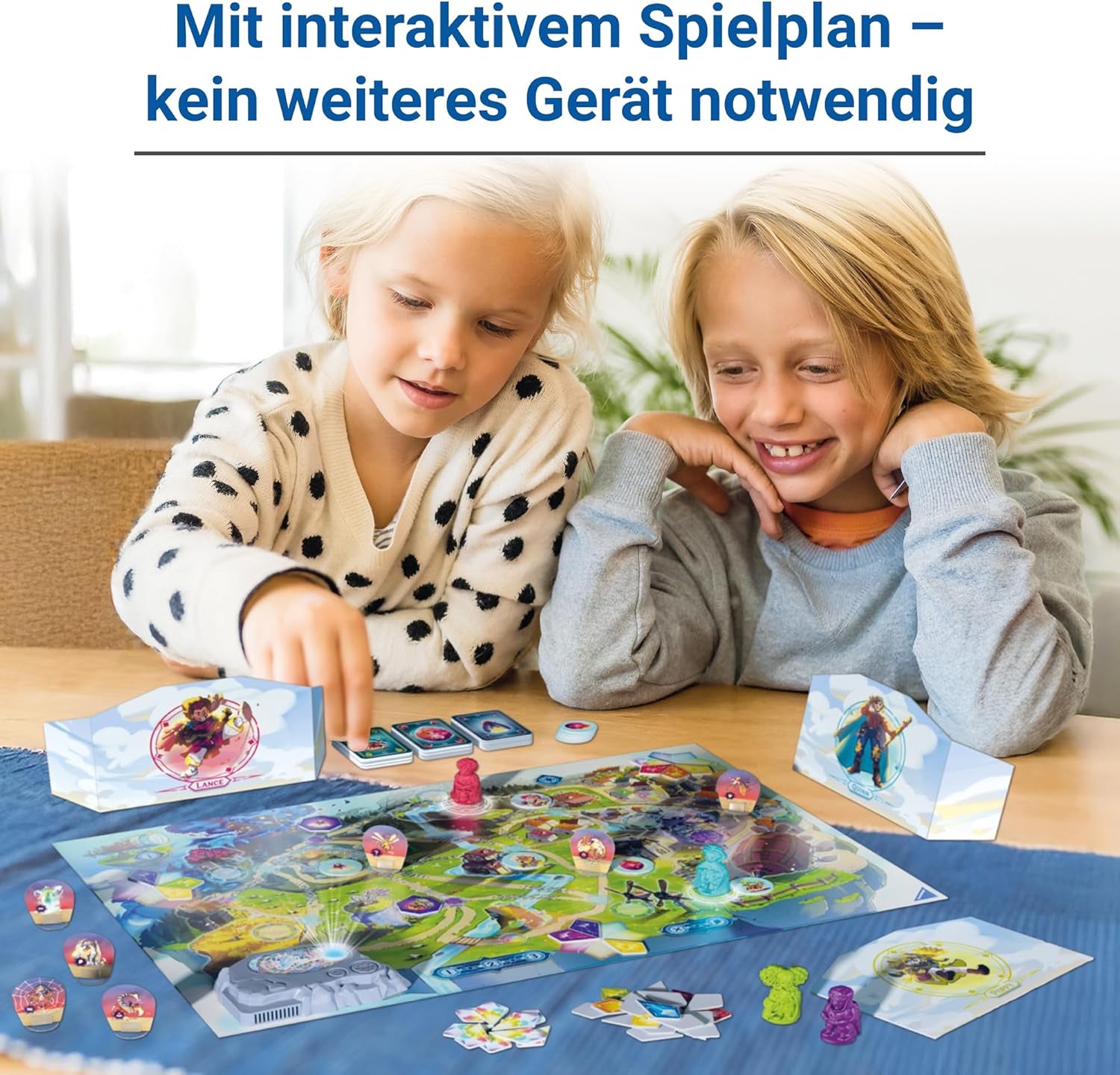 Ravensburger 24582 Ventopia - Elektroniczna gra planszowa Latająca Wyspa dla dzieci w wieku 7+ dla 1 do 4 graczy