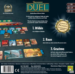 Asmodee 7 Wonders Duel, gra podstawowa, gra dla koneserów, gra strategiczna, 2 graczy, wiek 10+, 30 minut, niemiecki
