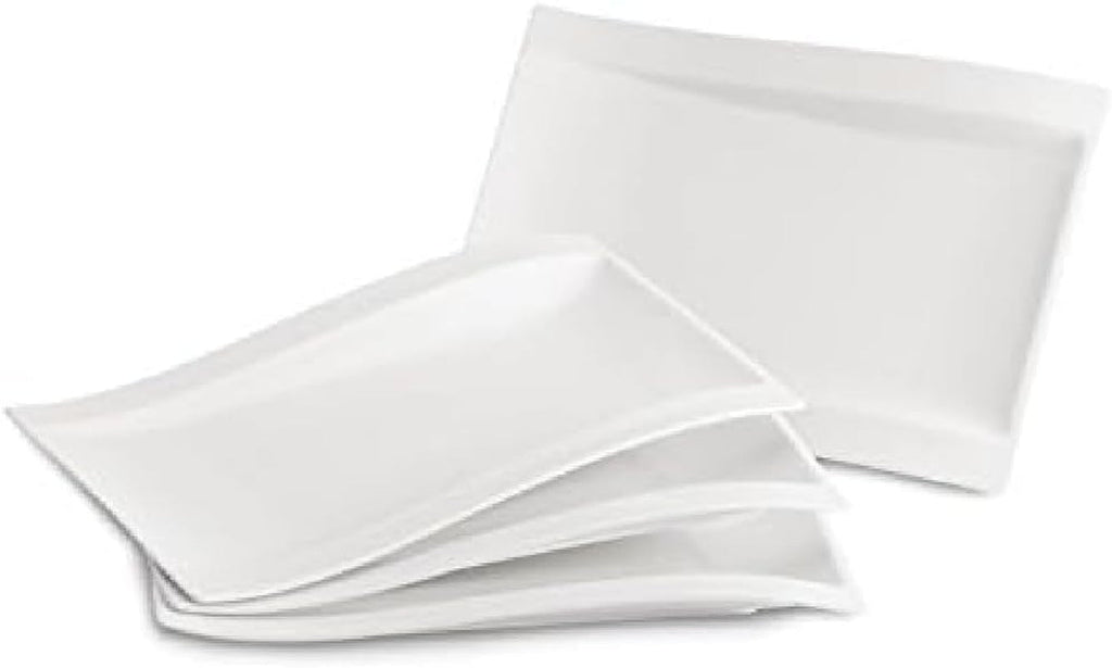 Villeroy & Boch – Newwave Basic Tafelservice 30 Teilig, Geschirr Set Für 6 Personen, Spülmaschinenfest, Geschirrset, Service, Teller, Tassen, Weiß, Keramik, Premium Porzellan Seturi vesela masa Naty Shop Einfarbig Gourmet-Set